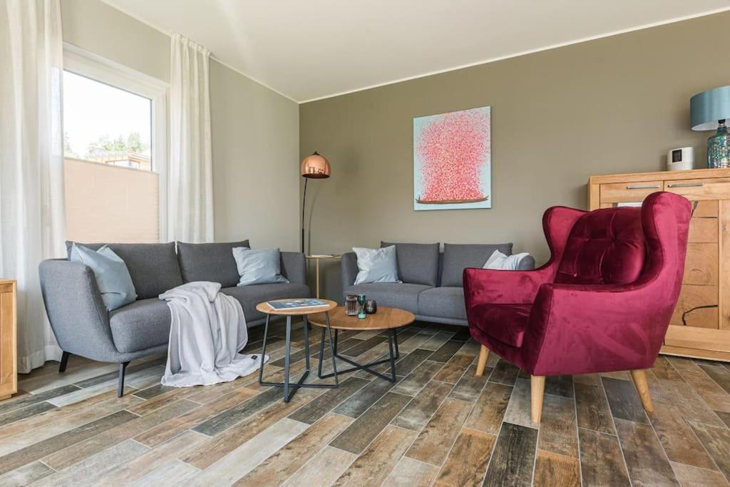5 Sterne-Ferienhaus Eisvogel Am See Mit Sauna Und Kamin 크라코프암지 외부 사진